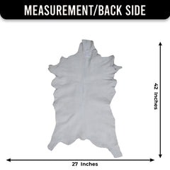 Handcrafted Dark Brown Goat Skin Rug - Genuine Leather for Luxurious Décor