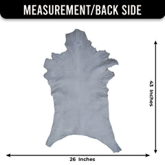 Decorative Black and White Goat Skin Rug - Genuine Leather for Sophisticated Spaces