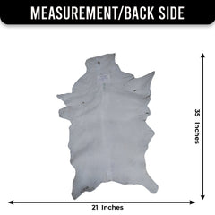 Luxurious Dark Brown & White Goat Skin Rug - Handmade Eco-Friendly Natural Goat Skin Floor Rug with Unique Colour Variations & Soft Texture