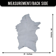 Authentic Hair-On Goat Skin Rug - Black and White Pattern for Luxe Décor