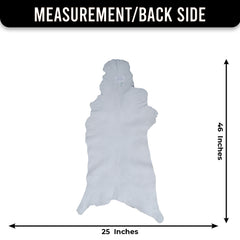 Black and White Handmade Goat Skin Rug – Rustic Charm for Your Home