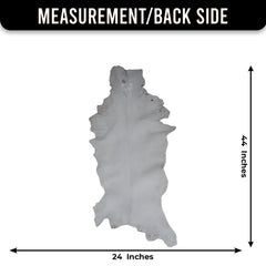 Dark Brown Rug - Soft, Durable, and Eco-Friendly - Handmade Pure Goat Skin Floor Rug - Non-Slip Suede Back