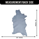 Goat Skin Rug: Dark Brown and white genuine Goat hide rug