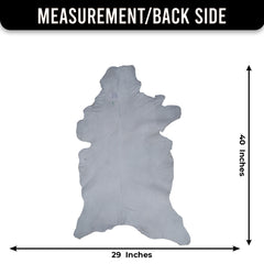 Dark Brown Rug - Soft, Durable, and Eco-Friendly - Handmade Pure Goat Skin Floor Rug - Non-Slip Suede Back