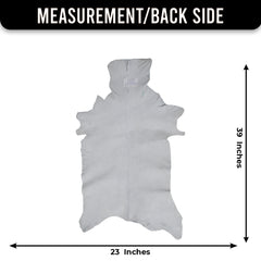 Decorative Black and White Goat Skin Rug - Genuine Leather for Sophisticated Spaces