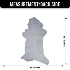 Brown and White Handmade Goat Skin Rug – Classic Elegance for Your Home