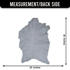 Handcrafted Brown and White Goat Skin Rug - Soft, Durable, and Elegant Décor