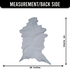 Luxury Black & White Goatskin Rug - Modern Décor, Soft - Pet-Friendly, Unique Natural Hair on Leather, Eco-Friendly Wall Art