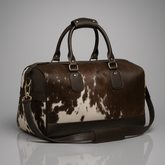 Handcrafted Cowhide Duffle Bag – Stylish Leather Travel Bags for Men & Women