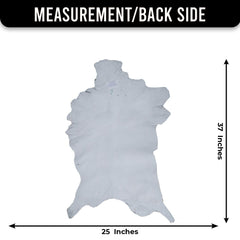 Luxurious Black White Handmade Goat Skin Rug - Unique Natural Beauty for Your Home - Celestial Leather Limited