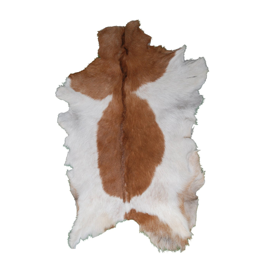 Luxury Brown & White Goat Skin Rug - Handmade 100% Pure Goat Skin - Soft, Non-Shedding, Sustainable & Unique - Eco-Friendly Floor Rug - Celestial Leather Limited