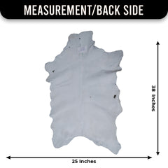 Luxury Black & White Goat Skin Rug Wall Decor - Natural Hair On Leather, Soft and Hypoallergenic - Sustainable Eco-Friendly Home Accent - Celestial Leather Limited