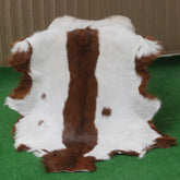 Dark Brown Rug - Soft, Durable, and Eco-Friendly - Handmade Pure Goat Skin Floor Rug - Non-Slip Suede Back