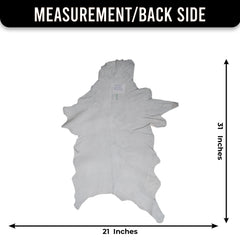 Luxurious Brown & White Genuine Goat Skin Rug for Home Décor - Celestial Leather Limited