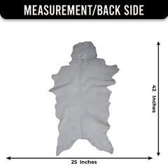 Black and White Handmade Goat Skin Rug – Rustic Charm for Your Home