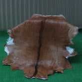 Dark Brown Rug - Soft, Durable, and Eco-Friendly - Handmade Pure Goat Skin Floor Rug - Non-Slip Suede Back