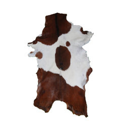 Elegant Dark Brown Goat Skin Rug - Natural Hair-On Accent for Floors or Walls