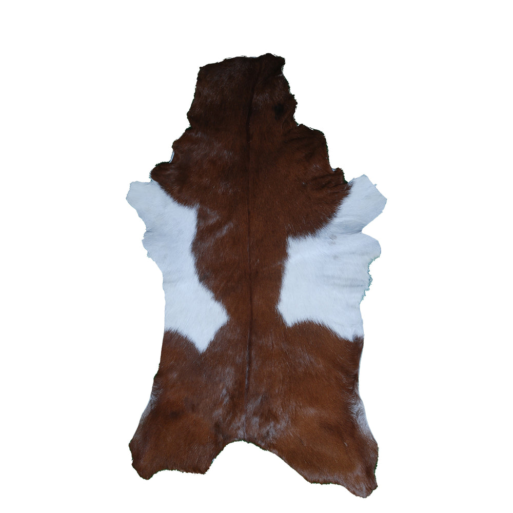Handcrafted Dark Brown Goat Skin Rug - Genuine Leather for Luxurious Décor - Celestial Leather Limited