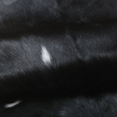 Luxurious Black & White Goat Skin Rug - Floor Décor for Home Décor - Celestial Leather Limited