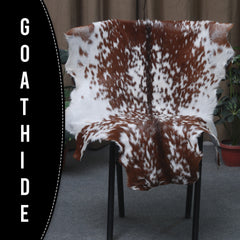 Dark Brown Rug - Soft, Durable, and Eco-Friendly - Handmade Pure Goat Skin Floor Rug - Non-Slip Suede Back