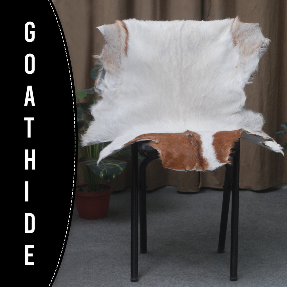 Decorative Dark Brown Goat Skin Rug - Luxurious Touch for Living Spaces - Celestial Leather Limited