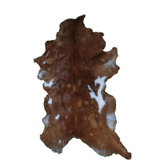 Authentic Hair-On Goat Skin Rug - Rich Dark Brown for Sophisticated Interiors