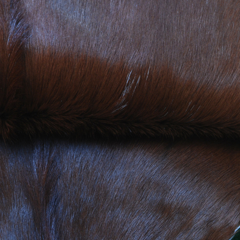 Premium Dark Brown Goat Skin Rug - Rustic Charm for Modern and Classic Interiors - Celestial Leather Limited