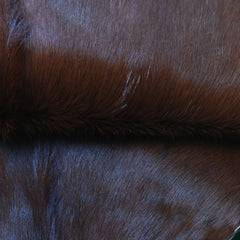 Premium Dark Brown Goat Skin Rug - Rustic Charm for Modern and Classic Interiors - Celestial Leather Limited