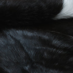 Black and White Handmade Goat Skin Rug – Rustic Charm for Your Home