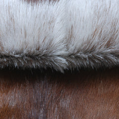 Dark Brown Rug - Soft, Durable, and Eco-Friendly - Handmade Pure Goat Skin Floor Rug - Non-Slip Suede Back