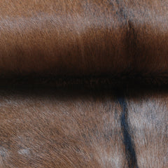 Dark Brown Rug - Soft, Durable, and Eco-Friendly - Handmade Pure Goat Skin Floor Rug - Non-Slip Suede Back