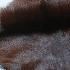 Luxurious Brown & Black Goat Hide Rug - Premium Hair-on Goat Skin - Eco-Friendly - Hypoallergenic - Handcrafted Elegance for Any Room - Celestial Leather Limited