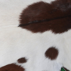 Handcrafted Dark Brown Goat Skin Rug - Genuine Leather for Luxurious Décor