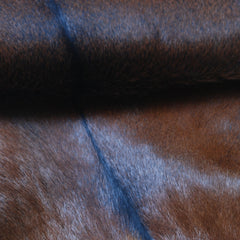 Dark Brown Rug - Soft, Durable, and Eco-Friendly - Handmade Pure Goat Skin Floor Rug - Non-Slip Suede Back