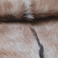 Goat Skin Rug: Tri-Color genuine Goat hide rug