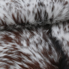 Authentic Hair-On Goat Skin Rug - Rich Dark Brown for Sophisticated Interiors