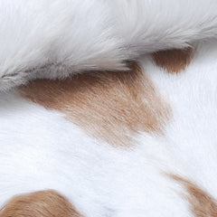 Luxurious Handpicked Brown & White Goat Skin Rug - Hypoallergenic - Non-Shedding - Sustainable - Eco-Friendly - Premium Hair-On Goatskin Rug - Celestial Leather Limited