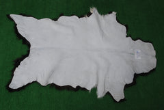 Black and White Handmade Goat Skin Rug – Rustic Charm for Your Home