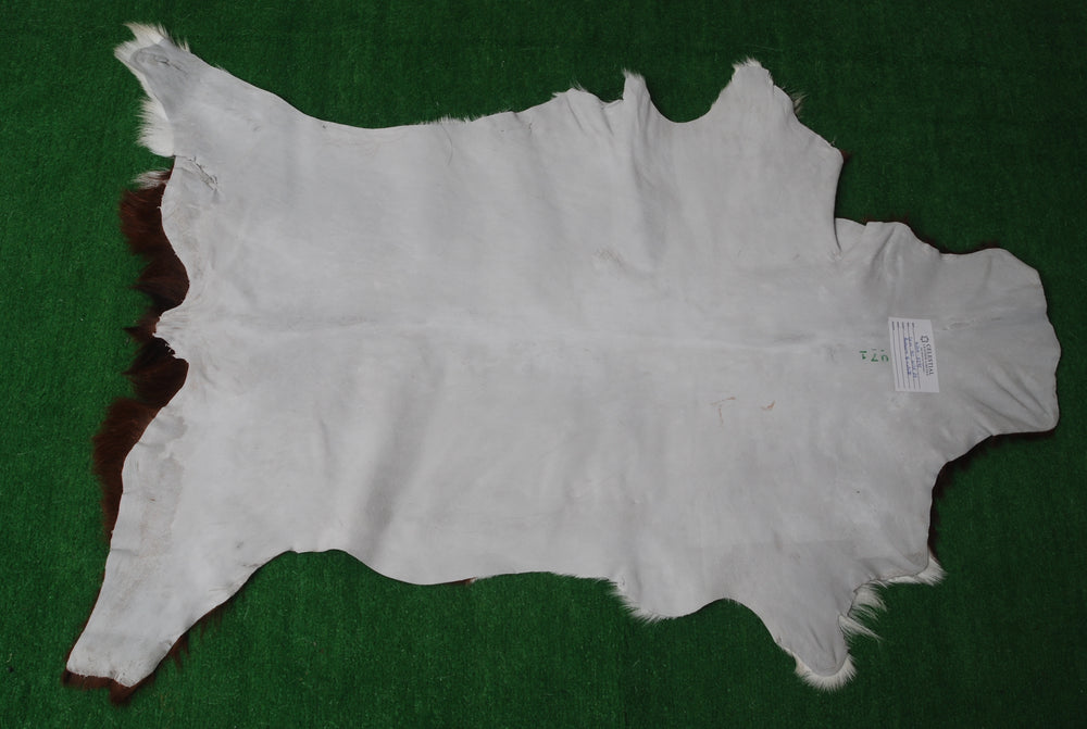 Luxurious Brown & Black Goat Hide Rug - Premium Hair-on Goat Skin - Eco-Friendly - Hypoallergenic - Handcrafted Elegance for Any Room - Celestial Leather Limited