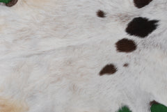 Brown Rug - Soft, Durable, and Eco-Friendly - Handmade Pure Goat Skin Floor Rug - Non-Slip Suede Back