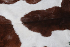 Elegant Dark Brown Goat Skin Rug - Natural Hair-On Accent for Floors or Walls