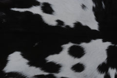 Natural Black and White Goat Hide Rug - Luxurious and Stylish Floor Accent - Celestial Leather Limited