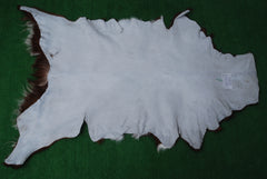 Elegant Dark Brown Goat Skin Rug - Natural Hair-On Accent for Floors or Walls