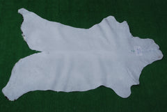 Brown and White Handmade Goat Skin Rug – Classic Elegance for Your Home