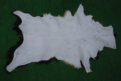 Handcrafted Dark Brown Goat Hide Rug - Soft, Natural Leather for Home Décor