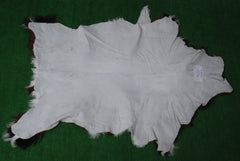 Handcrafted Black and White Goat Skin Rug - Soft and Durable Hair-On Leather - Celestial Leather Limited