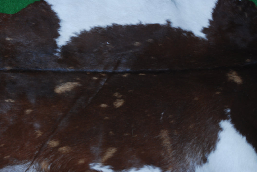 Luxurious Dark Brown & White Goat Skin Rug - Handmade Pure Goat Skin Floor Rugs for Stunning Natural Beauty & Eco-Friendly Charm - Celestial Leather Limited