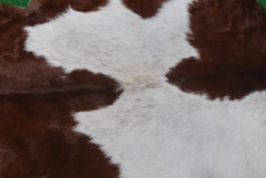 Luxury Brown & White Goat Hide Rug - Premium Hair-On Goat Skin Rug for Warmth - Elegance - Handcrafted - Sustainable Decor Piece - Celestial Leather Limited