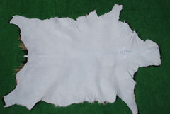 Decorative Black and White Goat Skin Rug - Genuine Leather for Sophisticated Spaces