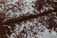 Handcrafted Dark Brown Goat Hide Rug - Soft, Natural Leather for Home Décor